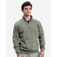 J. America Pigment-Dyed Fleece Quarter-Zip Pullover... from ASI 84358 S&S...