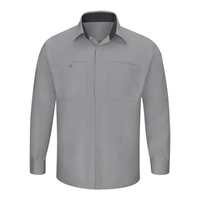 Men's Performance Plus Long Sleeve Shop Shirt with Oilblo...... from ASI...