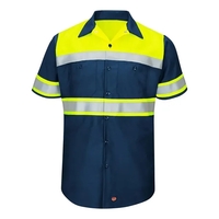 Hi-Visibility Colorblock Ripstop Short Sleeve Work Shirt ...... from ASI...