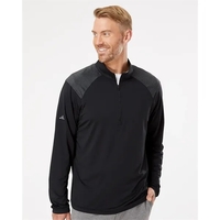 Adidas Shoulder Stripe Quarter-Zip Pullover... from ASI 84358 S&S Activewear