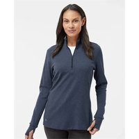 Adidas Women's 3-Stripes Quarter-Zip Sweater... from ASI 84358 S&S Activewear