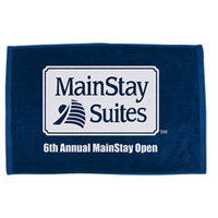 16" X 25" Hemmed Golf Towel W/ Grommet And Hook