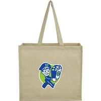Laminated Cotton Shopper Tote
