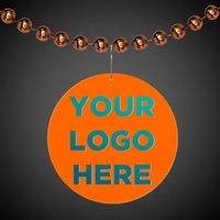 Orange 2.5" round medallion badge made of plastic.... from ASI 42016 Brighter...