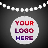 White 2.5" round medallion badge made of plastic.... from ASI 42016 Brighter...