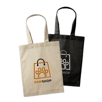 9" x 11.5" x 1.5" small cotton tote bag with self-fabric... from ASI 39552...