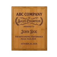 Eco Friendly Bamboo Plaque 9" x 12"