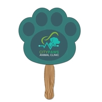 Hand Held Paper Fan - Paw