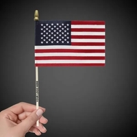 4" x 6" American flag with wooden handle... from ASI 42016 Brighter...