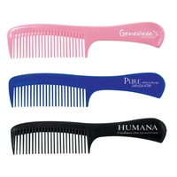 9" x 2" plastic boutique comb, offered in an assortment of... from ASI 62190...