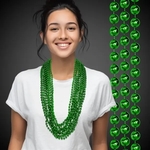 Metallic Green Mardi Gras Beads