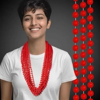 Solid Mardi Gras Beads