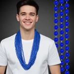 Solid Blue Mardi Gras Beads