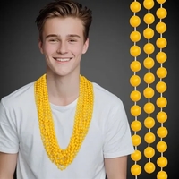 Yellow Mardi Gras 33" Beads