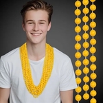 Yellow Mardi Gras 33" Beads
