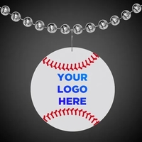 2 1/2" Plastic Baseball Badge Medallion