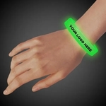 Green Deluxe Triple Wide 9 Inch Glow Bracelet