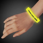 Yellow Deluxe Triple Wide 9 Inch Glow Bracelet