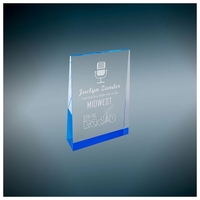 4" x 6" acrylic wedge award with laser engraving.... from ASI 92531 Unique...