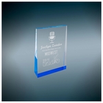 4" x 6" Blue Acrylic Wedge