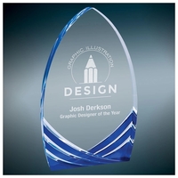 6" x 8" premium acrylic award with laser engraving.... from ASI 92531 Unique...
