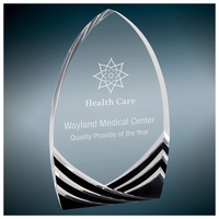 5" x 7" premium acrylic award with laser engraving.... from ASI 92531 Unique...