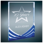 6" x 8" Blue Rectangle Soaring Acrylic