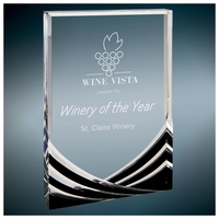 5" x 7" rectangular shaped acrylic award with laser engraving.... from ASI...