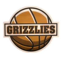 14" x 12" Round Cheer Pom Sign - Digital Full Color Imprint