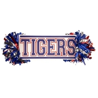 22" x 10" Cheer Pom Sign made of corrugated plastic and... from ASI 77280...