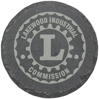 4" square natural slate beverage coasters. Individually gift boxed.... from...