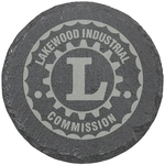 4" Round Slate Coaster