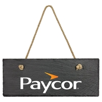 10" x 4" Rectangle Slate Decor with Hanger String