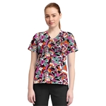Cherokee - Genuine - Women's 1-Pocket Print High-Low V-Ne...