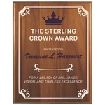 7" x 9" Step-Edge Genuine Walnut Plaque