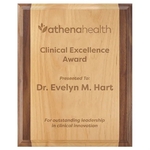 8"x10" Genuine Red Alder & Walnut Plaque