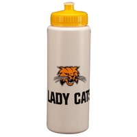 Durable plastic sport bottle with a reclosable squeeze lid and a... from ASI...