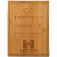 6" x 8" Bamboo Plaque