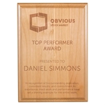 5" x 7" All American Red Alder Plaque