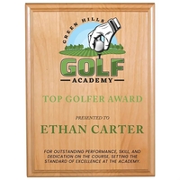 9" x 12" All American Red Alder Plaque