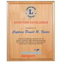 12" x 15" All American Red Alder Plaque