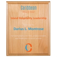 10 1/2" x 13" All American Red Alder Plaque