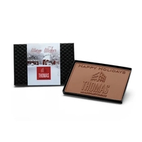 Custom engraved petite 4x6 premium chocolate bar.... from ASI 44897 Chocolate...