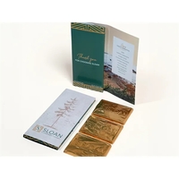 This premium gift set features three custom engraved chocolate bars.... from...