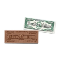 Milk chocolate candy bar in a "Thanks a Million!" wrapper.... from ASI 44897...