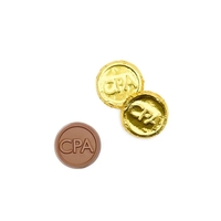 CPA Premium Gold Foil-wrapped Milk Chocolate Coin