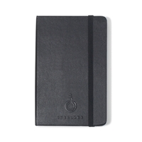 Black 192 page plain format pocket hard cover notebook with rounded... from...