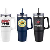 40 Oz. Stainless Steel Vacuum Insulated Mug with Straw Lid... from ASI 36988...