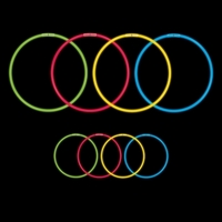 Assortment of glow in the dark bracelets (25) and necklaces (25).... from ASI...