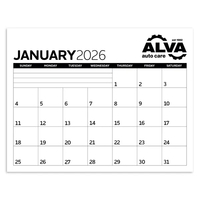 Triumph® Calendars Small Monthly Desk Pad - Black & White...... from ASI...